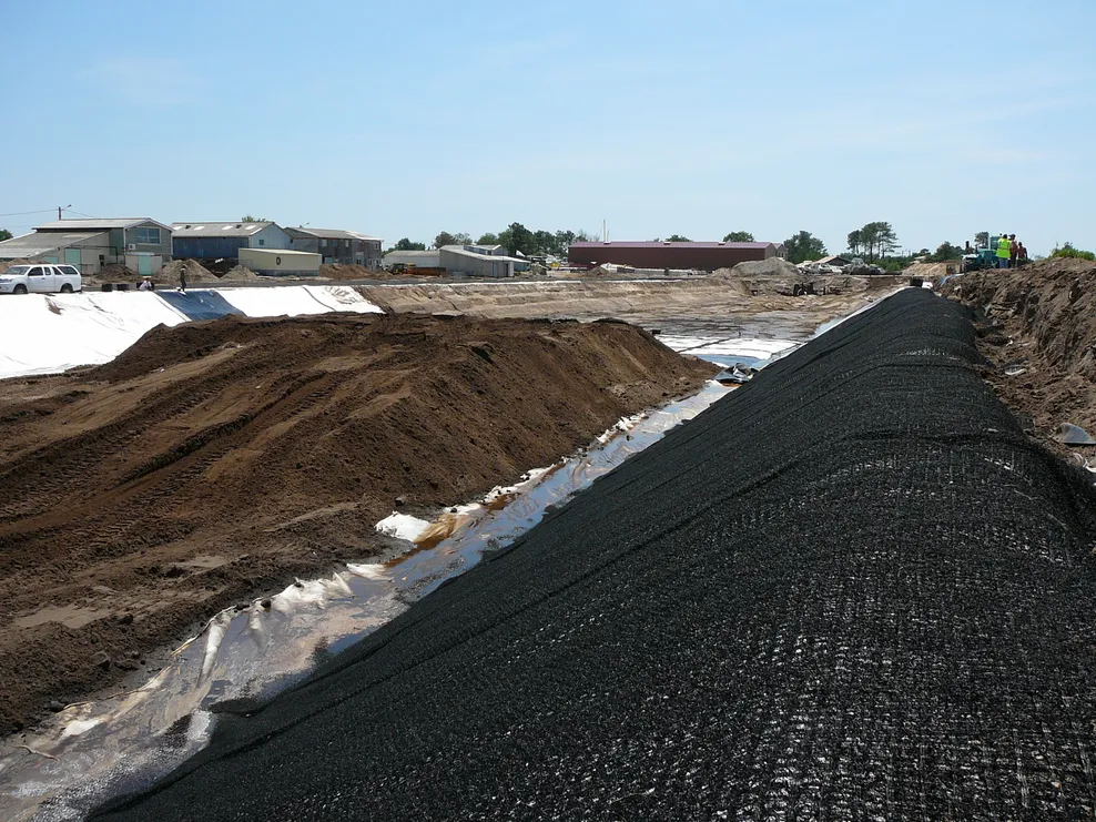 Stabilisation de terre sur talus
